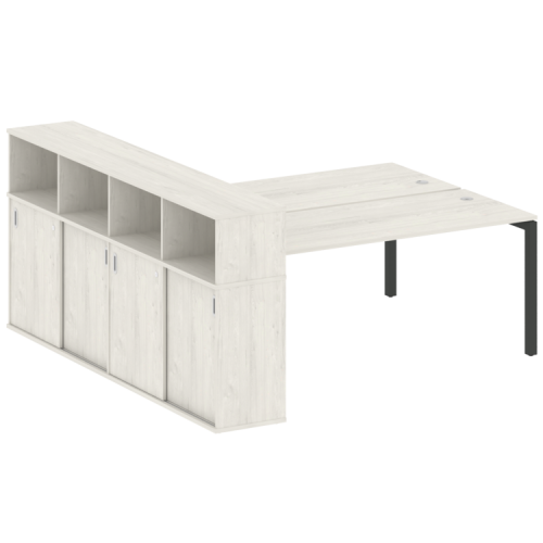 Бенч-система с шкафом-купе на П-обр. м/к Metal System Quattro 50БП.РС-СШК-4.5 фото 5 Бенч-система с шкафом-купе на П-обр. м/к Metal System Quattro 50БП.РС-СШК-4.5 фото 5