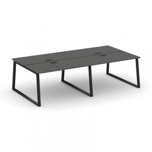 Style Project Рабочая станция 2-х сторон. SN-6T1.DRS-054 Акация Лорка/Металл Антрацит/Заглушка Пласт фото 9