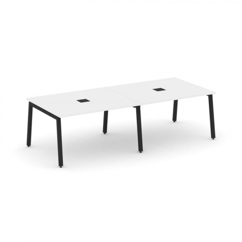 Style Project Стол переговорный SN-5A.SPRG-042 Акация Лорка/Металл Белый 2360*1180*750 фото 6