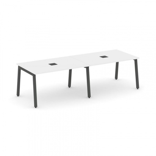 Style Project Стол переговорный SN-5A.SPRG-012 Дуб Табак/Металл Белый 2360*980*750 фото 21