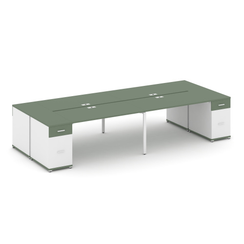 Бенч-система на 4 места с 2 опорными тумбами Concept CN.DRS-430 фото 5