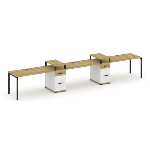 Бенч-система на 3 места с 2 опорными тумбами Concept CN.ORS-455 фото 6