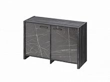 Тумба двухсекционная FB-12-02.G. Древесина Графит/Камень Пьетра Гриджиа черный