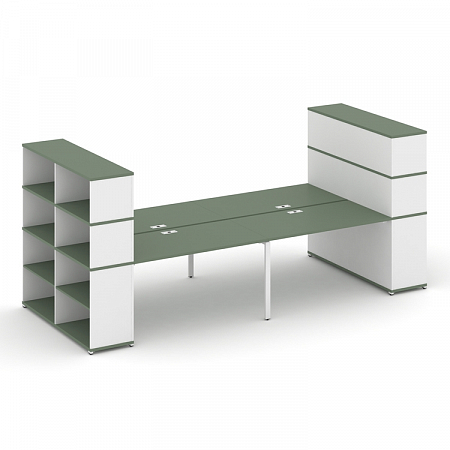 Бенч-система с опорными стеллажами Concept CN.DRS-258