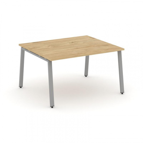 Style Project Стол переговорный SN-6A.SPRG-032.3 Тиквуд Светлый/Металл Белый 1180*1180*750