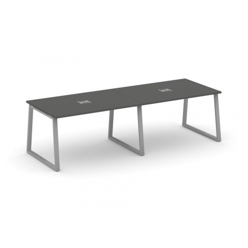 Style Project Стол переговорный SN-6T1.SPRG-013 Акация Лорка/Металл Антрацит/Заглушка Металл Антраци фото 19