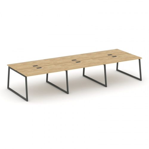 Style Project Рабочая станция 2-х сторон. SN-4T1.DRS-061 Акация Лорка/Металл Антрацит/Заглушка Пласт фото 11