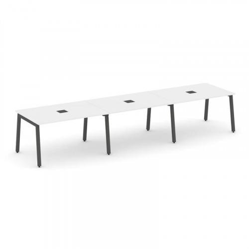 Style Project Стол переговорный SN-5A.SPRG-022 Дуб Наварра/Металл Белый 3540*980*750 фото 22