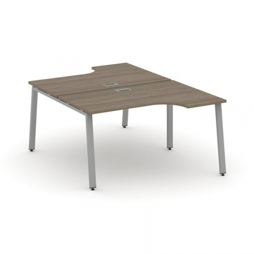 Style Project Рабочая станция эргоном. SN-6A.DRPA-012 Вяз Благородный/Металл Белый 1580*1432/1992*75 фото 6