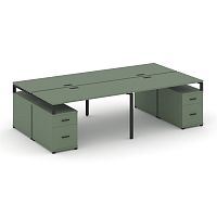 Бенч-система на 4 места с 2 опорными тумбами Concept CN.DRS-330