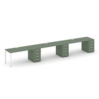 Бенч-система на 3 места с 3 опорными тумбами Concept CN.ORS-441