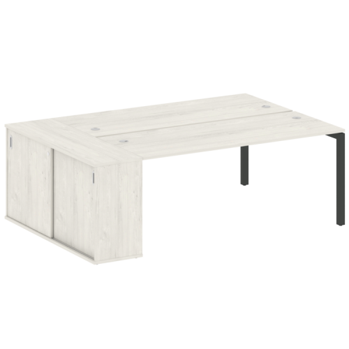 Бенч-система с шкафом-купе на П-обр. м/к Metal System Quattro 50БП.РС-СШК-1.5 фото 5 Бенч-система с шкафом-купе на П-обр. м/к Metal System Quattro 50БП.РС-СШК-1.5 фото 5