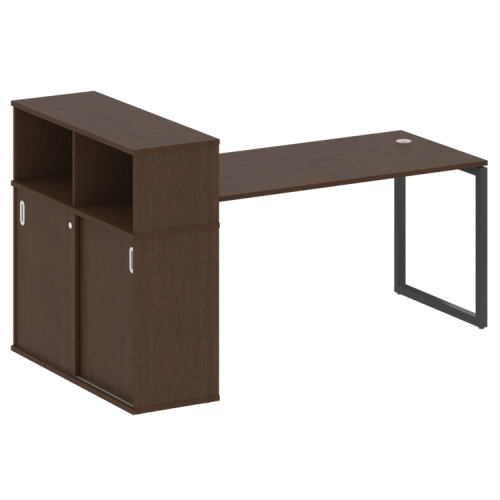 Стол офисный с шкафом-купе на О-обр. м/к Metal System Quattro 40БО.РС-СШК-3.4 фото 11 Стол офисный с шкафом-купе на О-обр. м/к Metal System Quattro 40БО.РС-СШК-3.4 фото 11