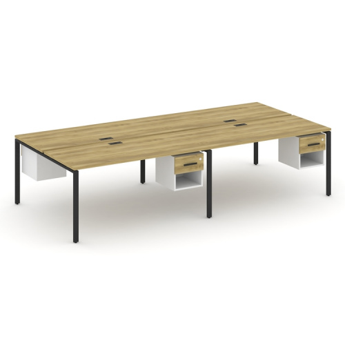 Бенч-система на 4 места с подвесными тумбами Concept CN.DRS-140 фото 6