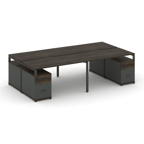 Бенч-система на 4 места с 2 опорными тумбами Concept CN.DRS-332 фото 3