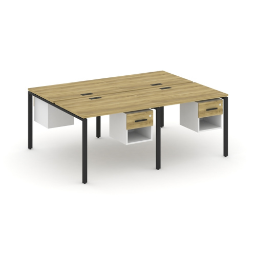 Бенч-система на 4 места с подвесными тумбами Concept CN.DRS-137 фото 6