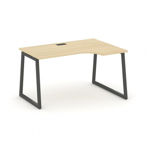 Style Project Стол рабочий эргоном. SN-4T1.SPA-001(R) Акация Лорка/Металл Антрацит/Заглушка Пластик фото 28