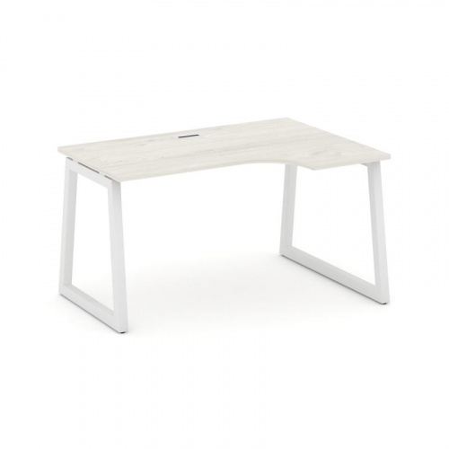 Style Project Стол рабочий эргоном. SN-5T1.SPA-001(R) Акация Лорка/Металл Антрацит/Заглушка Пластик фото 13