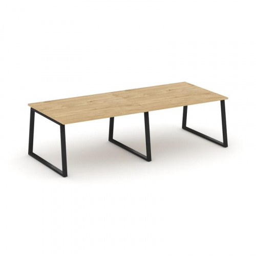 Style Project Стол переговорный SN-6T1.SPRG-042.3 Акация Лорка/Металл Антрацит 2360*1180*750