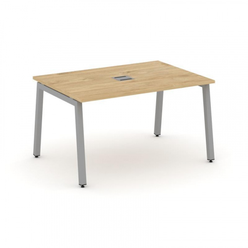 Style Project Стол переговорный SN-5A.SPRG-001 Акация Лорка/Металл Белый 980*980*750