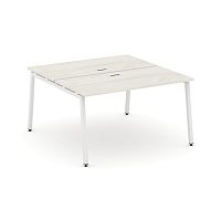 Style Project Рабочая станция 2-х сторон. SN-4A.DRS-023 Дуб Наварра/Металл Белый 1380*1632*750