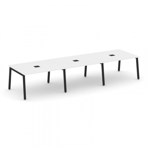 Style Project Стол переговорный SN-5A.SPRG-054 Акация Лорка/Металл Белый 4740*1180*750 фото 7