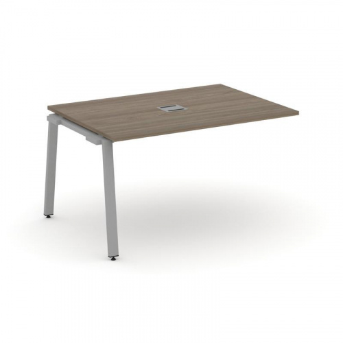 Style Project Проходной наб. элем. перег. стола SN-6A.NSPRG-001 Дуб Табак/Металл Белый 980*980*750 фото 6