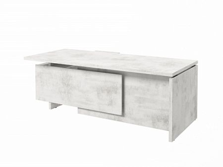 Стол с опорной тумбой FB-121R.DD Хромикс белый