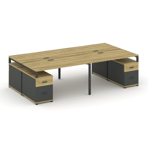 Бенч-система на 4 места с 2 опорными тумбами Concept CN.DRS-332 фото 4