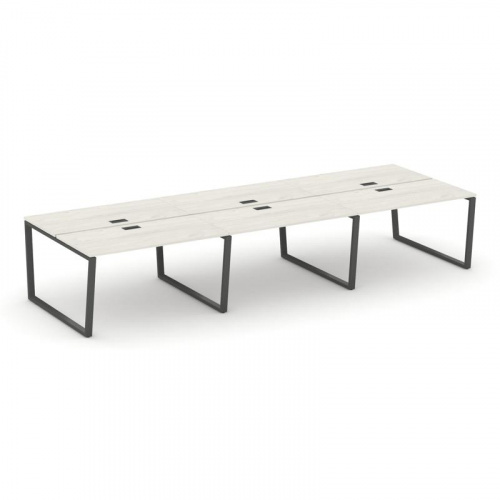 Style Project Рабочая станция 2-х сторон. SN-6T2.DRS-082 Акация Лорка/Металл Антрацит/Заглушка Пласт фото 24