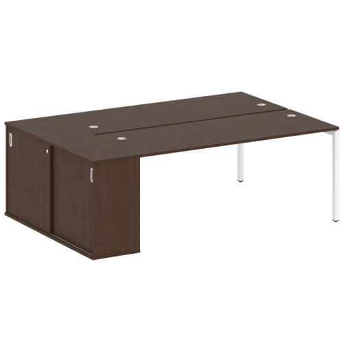 Бенч-система с шкафом-купе на П-обр. м/к Metal System Quattro 40БП.РС-СШК-1.5 фото 5