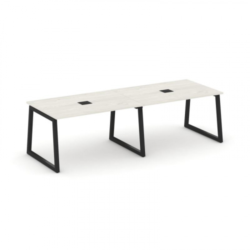 Style Project Стол переговорный SN-5T1.SPRG-011 Акация Лорка/Металл Антрацит/Заглушка Металл Антраци фото 10