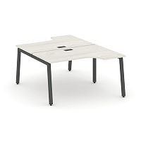 Style Project Рабочая станция эргоном. SN-5A.DRPA-002 Дуб Наварра/Металл Антрацит 1580*1232/1992*750