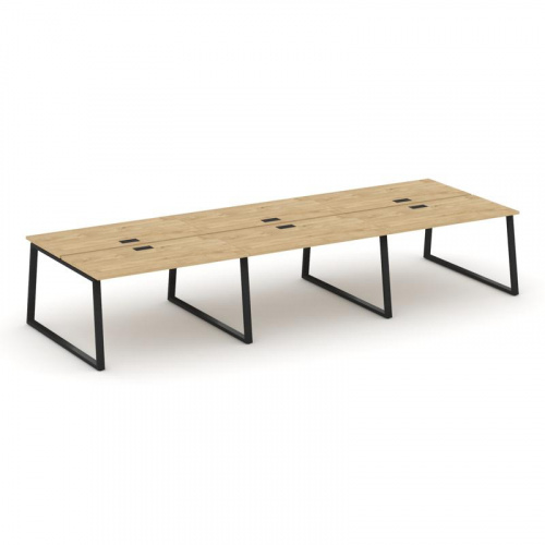 Style Project Рабочая станция 2-х сторон. SN-6T1.DRS-071 Акация Лорка/Металл Антрацит/Заглушка Пласт