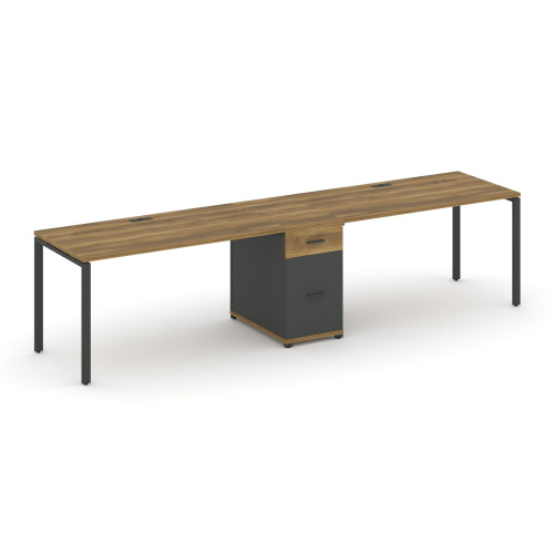 Бенч-система на 2 места с 1 опорной тумбой Concept CN.ORS-406