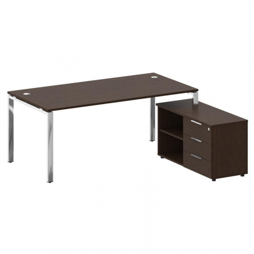 Стол руководителя с тумбой Metal System Direct БГ.СРТ-5.9 (R) фото 2