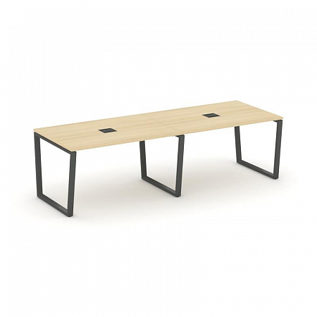 Style Project Стол переговорный SN-6T2.SPRG-014 Акация Лорка/Металл Антрацит/Заглушка Металл Антраци