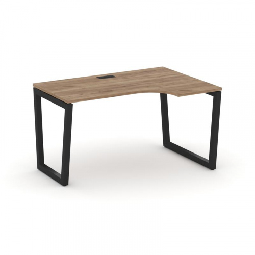 Style Project Стол рабочий эргоном. SN-5T2.SPA-012(R) Акация Лорка/Металл Антрацит/Заглушка Пластик фото 9