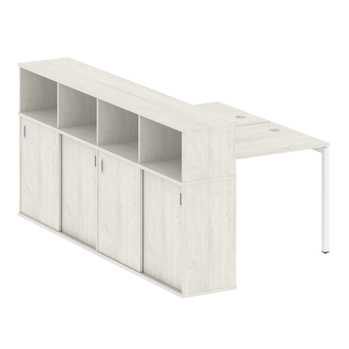 Бенч-система с шкафом-купе на П-обр. м/к Metal System Quattro 40БП.РС-СШК-4.1 фото 7 Бенч-система с шкафом-купе на П-обр. м/к Metal System Quattro 40БП.РС-СШК-4.1 фото 7