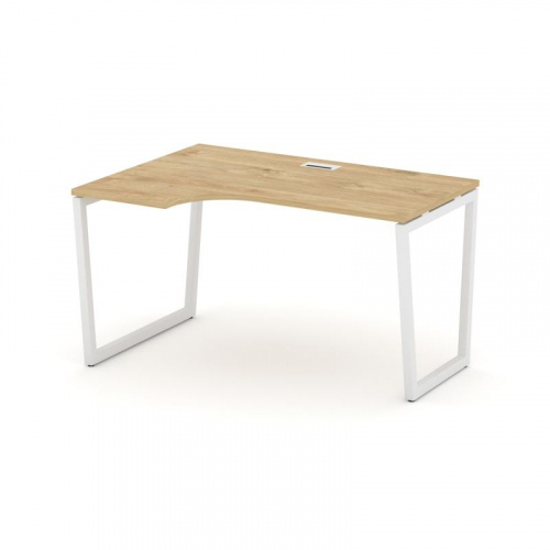 Style Project Стол рабочий эргоном. SN-4T2.SPA-022(L) Акация Лорка/Металл Антрацит/Заглушка Пластик фото 3