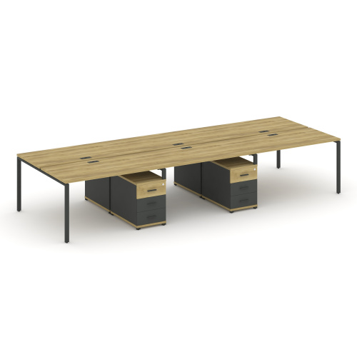 Бенч-система на 6 мест с 2 опорными тумбами Concept CN.DRS-341 фото 4