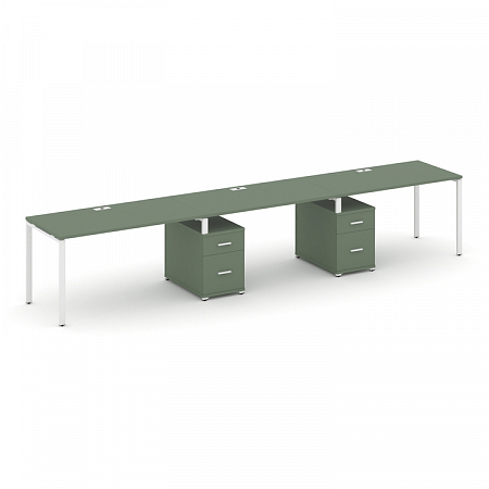 Бенч-система на 3 места с 2 опорными тумбами Concept CN.ORS-339