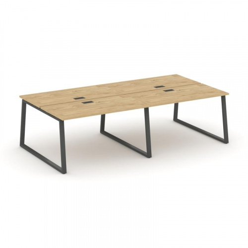 Style Project Рабочая станция 2-х сторон. SN-6T1.DRS-054 Акация Лорка/Металл Антрацит/Заглушка Пласт фото 22