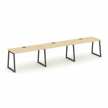 Style Project Рабочая станция 1 сторон. SN-4T1.ORS-041 Акация Лорка/Металл Антрацит/Заглушка Пластик