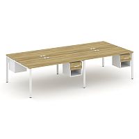 Бенч-система на 4 места с подвесными тумбами Concept CN.DRS-140