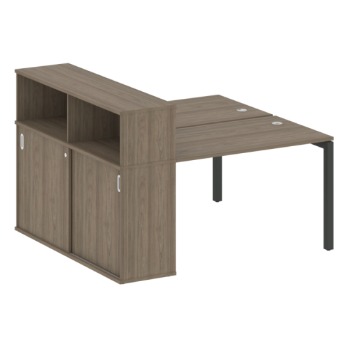 Бенч-система с шкафом-купе на П-обр. м/к Metal System Quattro 50БП.РС-СШК-2.2 Бенч-система с шкафом-купе на П-обр. м/к Metal System Quattro 50БП.РС-СШК-2.2