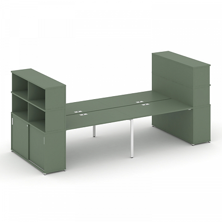 Бенч-система с опорными шкафами-купе Concept CN.DRS-286