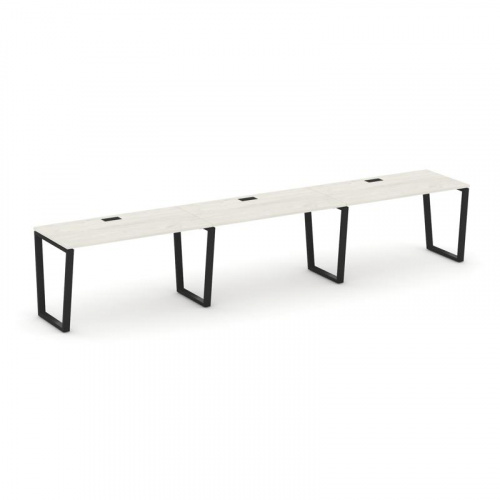 Style Project Рабочая станция 1 сторон. SN-6T2.ORS-041 Акация Лорка/Металл Антрацит/Заглушка Пластик фото 6