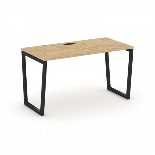 Style Project Стол письменный SN-4T2.SP-023 Акация Лорка/Металл Антрацит/Заглушка Пластик Черный 138