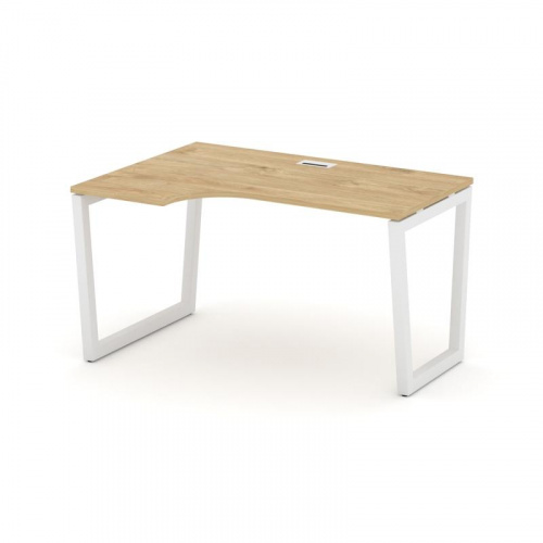 Style Project Стол рабочий эргоном. SN-5T2.SPA-022(L) Акация Лорка/Металл Антрацит/Заглушка Пластик фото 3